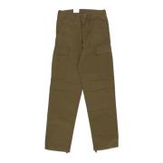 Cargo Broek Regular Fit Highland Rinsed Carhartt Wip , Green , Heren