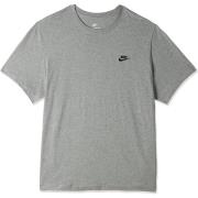 Sportswear Club Grijze Heren T-shirt Nike , Gray , Heren