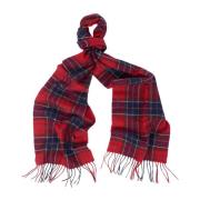 Tartan Lamswol Sjaal Barbour , Red , Heren