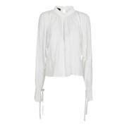 Elegante Metz Blouse voor Vrouwen Pinko , White , Dames