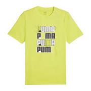 Limo T-shirt voor mannen Puma , Yellow , Heren