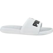 Witte Slippers Platte Unisex Puma , White , Heren