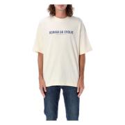 Oversized Piquet T-Shirt Ronde Hals Emporio Armani , Beige , Heren