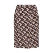 Jersey Poppy Rok Maliparmi , Brown , Dames