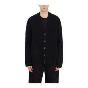 Lana Cashmere Cardigan UMA Wang , Black , Heren