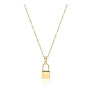 Lock Necklace in Gold Nialaya , Yellow , Dames