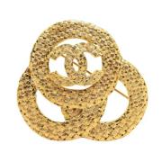 Pre-owned Fabric chanel-jewelry Chanel Vintage , Yellow , Dames