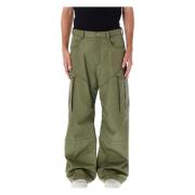 Army Green Cargo Broek Aw24 Off White , Green , Heren