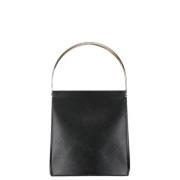 Pre-owned Leather handbags Cartier Vintage , Black , Dames