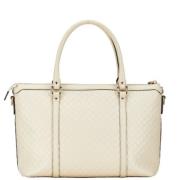 Pre-owned Leather gucci-bags Gucci Vintage , White , Dames