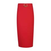 Rode Rokken voor Vrouwen Aw24 Just Cavalli , Red , Dames