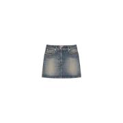 Hoge taille denim minirok Kenzo , Blue , Dames