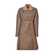 Omkeerbare Coconjas Bruin Tweedeffect Max Mara , Brown , Dames