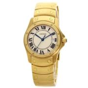 Pre-owned Yellow Gold watches Cartier Vintage , Yellow , Heren