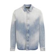 Quad Interior Lange Mouwen Shirt Amiri , Blue , Heren