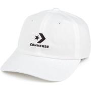 Geborduurde Star Chevron Baseballpet Wit Converse , White , Unisex