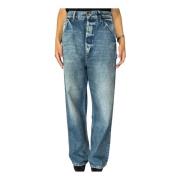 Hoge Taille Wijde Pasvorm Jeans Patrizia Pepe , Blue , Dames