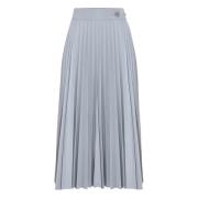 Geplooide Viscose Rok Kocca , Gray , Dames