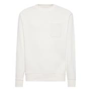 Ronde hals katoenen sweatshirt Boggi Milano , White , Heren