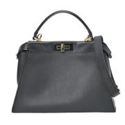 Pre-owned Leather fendi-bags Fendi Vintage , Black , Dames