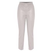 Minimalistische Stijl Broek met Welt Zakken Kocca , Beige , Dames