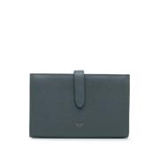 Pre-owned Leather wallets Celine Vintage , Gray , Dames