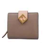 Pre-owned Fabric wallets Fendi Vintage , Beige , Dames