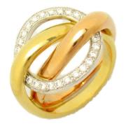 Pre-owned Fabric rings Cartier Vintage , Yellow , Dames