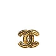 Pre-owned Metal chanel-jewelry Chanel Vintage , Yellow , Dames