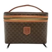 Pre-owned Canvas clutches Celine Vintage , Brown , Dames