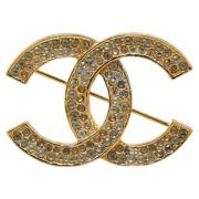 Pre-owned Fabric chanel-jewelry Chanel Vintage , Yellow , Dames