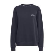 Midnight Sweatshirt met Geborduurd Detail Ball , Blue , Dames