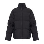 Donsjack met logo Moncler , Black , Heren