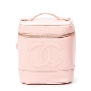 Pre-owned Leather handbags Chanel Vintage , Pink , Dames