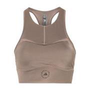 TPR Crop Top voor vrouwen Adidas by Stella McCartney , Beige , Dames