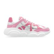 Sportschoenen met logo Moschino , Pink , Dames