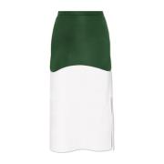 Rok met Logo Applicatie Salvatore Ferragamo , Green , Dames