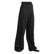 Elegante Broek Aansluitende Pasvorm Kocca , Black , Dames