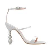 ‘Rosalind’ sandalen met hak in satijn Sophia Webster , White , Dames