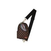 Lenticular Chomp Schoudertas Sprayground , Brown , Heren