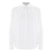 Klassieke Kraagdetail Shirt Kocca , White , Dames