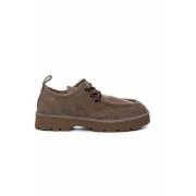 Bruine Veterschoenen van Nubuck Panchic , Brown , Heren