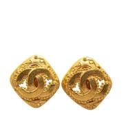 Pre-owned Fabric chanel-jewelry Chanel Vintage , Yellow , Dames