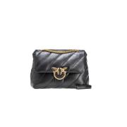 Love Birds Diamond Cut Tas Pinko , Black , Dames