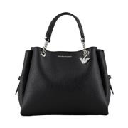 Stijlvolle Dames Tote Tas Emporio Armani , Black , Dames