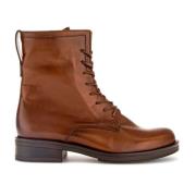 Comfortabele veterschoenen van glad leer Gabor , Brown , Dames