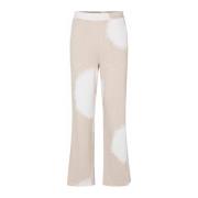 Elastische Taille Straight-Leg Beige Broek Masai , Beige , Dames