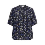 V-hals top in Clematis Blue Only Carmakoma , Blue , Dames