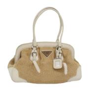 Pre-owned Fabric handbags Prada Vintage , Beige , Dames