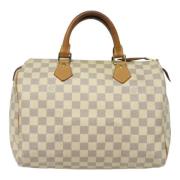 Pre-owned Canvas louis-vuitton-bags Louis Vuitton Vintage , White , Da...